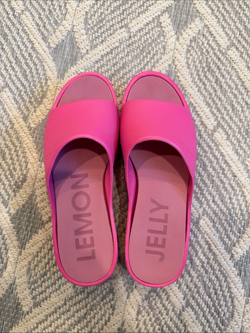 Lemon Jelly Women's Hot Pink Slide Sandals